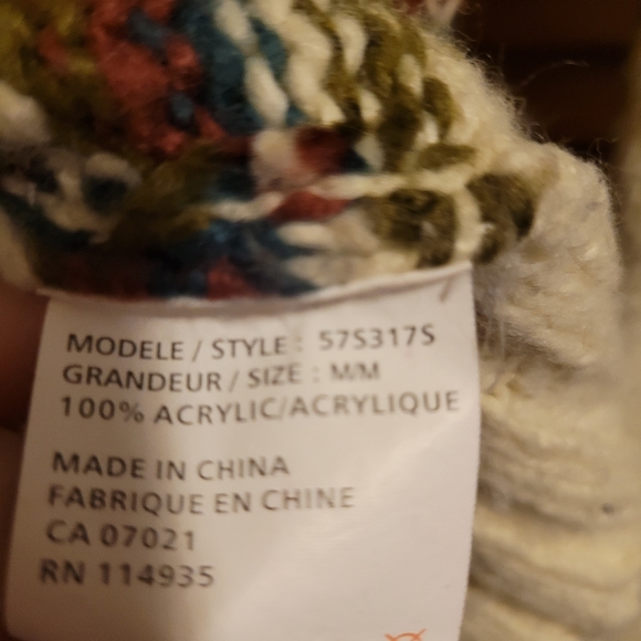 Razzle Dazzle Vtg Style Zip-Up Knitted Sweater - Picture 6 of 7